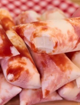 Geladinho Gourmet Romeu e Julieta cremoso com goiabada