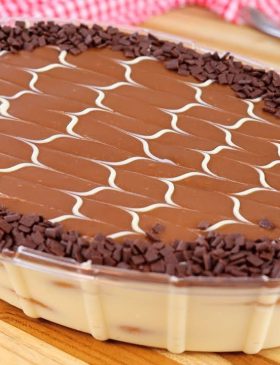 Pavê Simples com Ganache de Chocolate