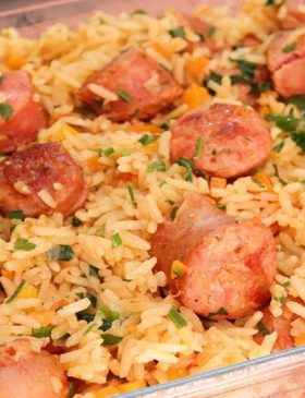Arroz com Linguiça Toscana