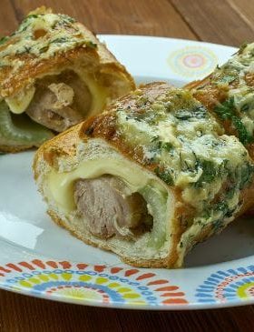 Pão de alho com calabresa na airfryer